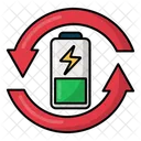 Battery Swap Filled Line Icon