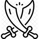 Battle Swords Combat Icon