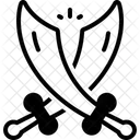 Battle Swords Combat Icon