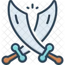 Battle Swords Combat Icon