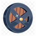 Battle Shield Armor Shield Round Shield Icône