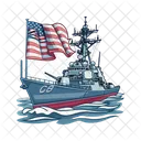 軍艦、軍艦、軍事 アイコン