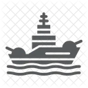 Battleship Army Military Icon