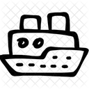 Battleship Military Armed Warship Icon