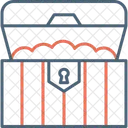 Bau De Tesouro Antigo Caixa Ícone