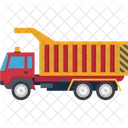 Bau LKW Muldenkipper Transport Symbol