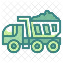 Bau LKW Muldenkipper Mullwagen Symbol