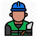 Bauarbeiter Job Avatar Symbol