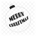 Bauble Festive Merry Christmas Icon