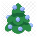 Christmastree Bauble Bauble Christmas Tree Happy New Year Icon