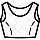 Bauchfreies Top  Symbol