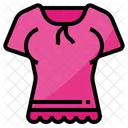 Bauchfreies Top Outfit Hemd Symbol