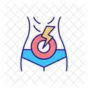 Bauch Magen Schmerzen Symbol