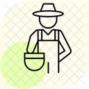 Bauer Mit Korb Symbol