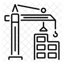 Baukran Hebezeug Maschinen Symbol