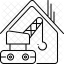 Bau Dienstleistungen Kran Symbol