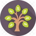 Geld Pflanze Baum Symbol