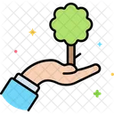 Baum in der Hand  Symbol