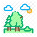 Vielfaltig Wald Landschaft Icon