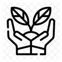 Baumpflanzung Wiederaufforstung Nachhaltigkeit Symbol