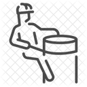 Baumpfleger Klettern  Symbol