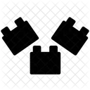 Blocke Gebaude Spielzeug Symbol Symbol