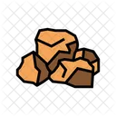 Bauxite Crushed Paper Production Icon