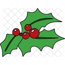 Baya De Acebo Navidad Decoracion Icono