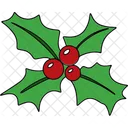 Baya De Acebo Navidad Decoracion Icono