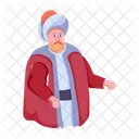 바예지드 고대 통치자 왕 캐릭터 아이콘