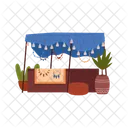 Bazaar Tent Oriental Icon