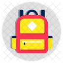 Backpack School Bag Shoulder Bag Icon