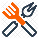 Bbq Fork Meat Grilling Icon