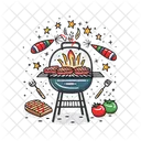 Barbecue Food Grill Icon