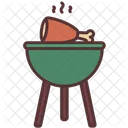 Fire Cooking Bbq Icon