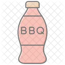 Bbq Sauce Bottle Lineal Color Icon Icon