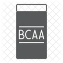 Bcaa suplementa garrafa de saúde de aminoácidos  Ícone