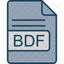 Bdf Archivo Formato Icono