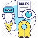 Attentive Rules Stewardess Icon