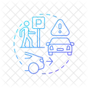 Be careful in parking lots  Icon