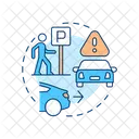 Parking Lot Careful Danger Icon