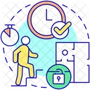 Time Punctual Escape Symbol