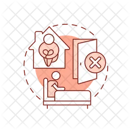 Be unable to leave home  Icon