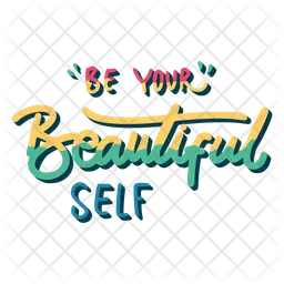 Be your beautiful self  Icon