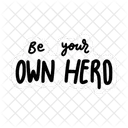 Be your own hero sticker  Icon
