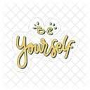Be Yourself Motivation Positivity Icon