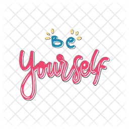 Be yourself Icon - Download in Sticker Style