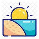 Beach Icon Vector Icon