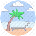 Beach Tropical Place Island Icon