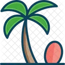 Beach Cocnut Tree Tree Icon